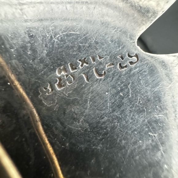 Vtg Large Native Taxco 925 Sterling Silver Inlay Turquoise Butterfly Brooch 13g - Picture 3 of 9